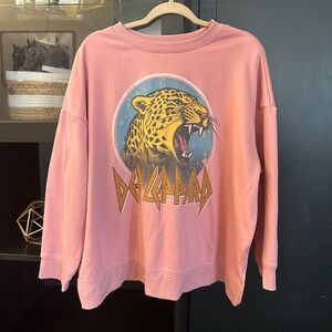 Pink Graphic Sweatshirt